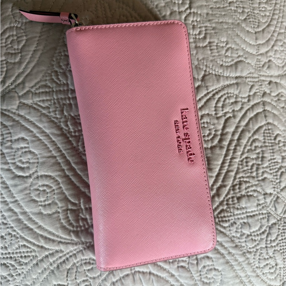 Kate Spade Pink Wallet Sleek Leather Design